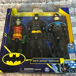 DC Comic Batman, Robin & Nightwing Figures